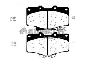 ASHUKI T112-53 stabdžių trinkelių rinkinys, diskinis stabdys 
 Techninės priežiūros dalys -> Papildomas remontas
V9118A043, 0 986 424 268/BOSCH