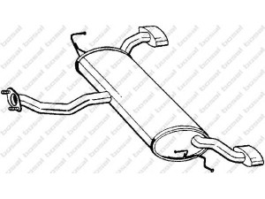 BOSAL 165-003 galinis duslintuvas 
 Išmetimo sistema -> Duslintuvas
28700-2E623