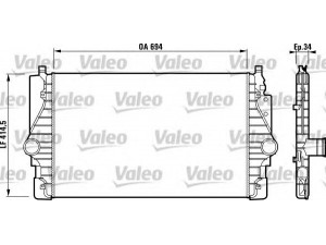 VALEO 817372 tarpinis suslėgto oro aušintuvas, kompresorius 
 Variklis -> Oro tiekimas -> Įkrovos agregatas (turbo/superįkrova) -> Tarpinis suslėgto oro aušintuvas
7D0145803A, 7D0145805