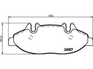 HELLA PAGID 8DB 355 010-651 stabdžių trinkelių rinkinys, diskinis stabdys 
 Techninės priežiūros dalys -> Papildomas remontas
0004216110, 0014210910, 0034207820