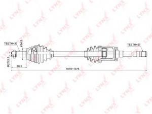 LYNXauto CD-1424 kardaninis velenas 
 Ratų pavara -> Kardaninis velenas
31 60 7 545 126