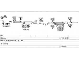 MTS C380270006571 išmetimo sistema 
 Išmetimo sistema -> Išmetimo sistema, visa