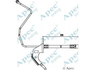 APEC braking HOS3707 stabdžių žarnelė 
 Stabdžių sistema -> Stabdžių žarnelės
13334947, 5562249, 562178, 13116133