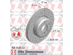 ZIMMERMANN 150.3465.52 stabdžių diskas 
 Stabdžių sistema -> Diskinis stabdys -> Stabdžių diskas
3411 6 778 647