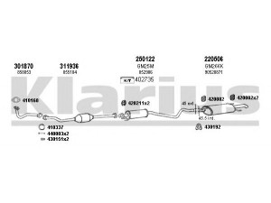 KLARIUS 391452E išmetimo sistema