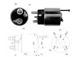 MAGNETI MARELLI 940113050065 solenoidinis jungiklis, starteris