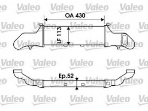 VALEO 817902 tarpinis suslėgto oro aušintuvas, kompresorius 
 Variklis -> Oro tiekimas -> Įkrovos agregatas (turbo/superįkrova) -> Tarpinis suslėgto oro aušintuvas
2025001000, 2025001100