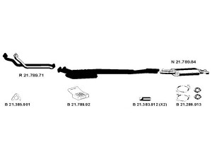 EBERSPÄCHER 212038 išmetimo sistema 
 Išmetimo sistema -> Išmetimo sistema, visa