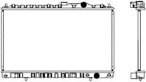 SAKURA  Automotive 1320-0106 radiatorius, variklio aušinimas