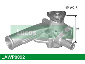 LUCAS ENGINE DRIVE LAWP0892 vandens siurblys 
 Aušinimo sistema -> Vandens siurblys/tarpiklis -> Vandens siurblys
1126048, 5020437, 5025908, 5026783