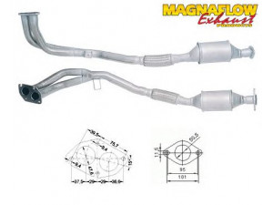 MAGNAFLOW 85837 katalizatoriaus keitiklis 
 Išmetimo sistema -> Katalizatoriaus keitiklis
858078, 858136