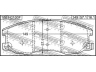 FEBEST 1001-C100F stabdžių trinkelių rinkinys, diskinis stabdys
4808861, 96626070