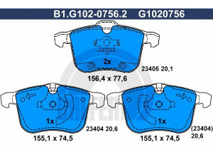 GALFER B1.G102-0756.2 stabdžių trinkelių rinkinys, diskinis stabdys 
 Techninės priežiūros dalys -> Papildomas remontas
16 05 079, 16 05 138, 93176379