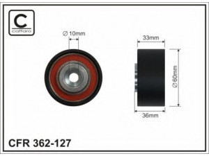 CAFFARO 362-127 kreipiantysis skriemulys, paskirstymo diržas 
 Diržinė pavara -> Paskirstymo diržas/komplektas -> Laisvasis/kreipiamasis skriemulys
3396015, 3864995, KL01 12 730A
