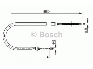 BOSCH 1 987 477 955 trosas, stovėjimo stabdys 
 Stabdžių sistema -> Valdymo svirtys/trosai
60 01 547 168, 60 01 547 168
