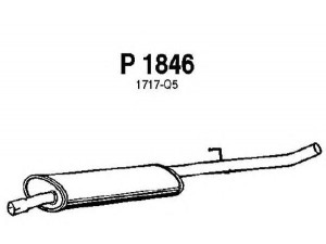 FENNO P1846 vidurinis duslintuvas 
 Išmetimo sistema -> Duslintuvas
1717-Q5, 1717-Q5, 1717-Q5