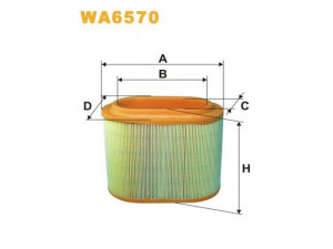 WIX FILTERS WA6570 oro filtras 
 Filtrai -> Oro filtras
281304A001