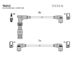 TESLA T601C uždegimo laido komplektas 
 Kibirkšties / kaitinamasis uždegimas -> Uždegimo laidai/jungtys
037905409B, N10052906