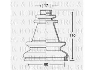 BORG & BECK BCB2502 gofruotoji membrana, kardaninis velenas 
 Ratų pavara -> Gofruotoji membrana