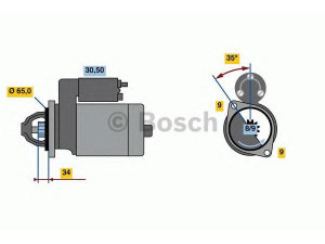 BOSCH 0 986 023 790 starteris 
 Elektros įranga -> Starterio sistema -> Starteris
28100 87526 000, 28100 87548 000