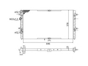 MAGNETI MARELLI 350213816003 radiatorius, variklio aušinimas 
 Aušinimo sistema -> Radiatorius/alyvos aušintuvas -> Radiatorius/dalys
6K0121253AG, 6K0121253BC