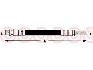 BREMBO T 23 075 stabdžių žarnelė 
 Stabdžių sistema -> Stabdžių žarnelės
1987476000, 4962, PHC102, 815012112
