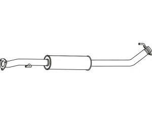 FENNO P2763 vidurinis duslintuvas 
 Išmetimo sistema -> Duslintuvas
18220-SWY-E01