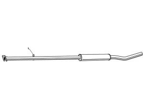 WALKER 22899 vidurinis duslintuvas 
 Išmetimo sistema -> Duslintuvas
174306A270, 174306A270 SP12