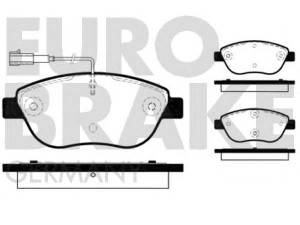 EUROBRAKE 5502222364 stabdžių trinkelių rinkinys, diskinis stabdys 
 Techninės priežiūros dalys -> Papildomas remontas
77362092, 77362195, 77362712, 77362743