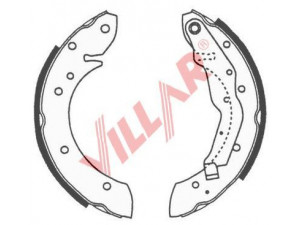 VILLAR 629.0663 stabdžių trinkelių komplektas 
 Techninės priežiūros dalys -> Papildomas remontas
7701204883, 7701205339
