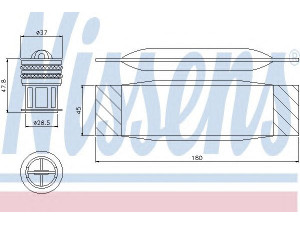 NISSENS 95490 džiovintuvas, oro kondicionierius 
 Oro kondicionavimas -> Džiovintuvas
5K0298403, 5M0298403, 5K0298403