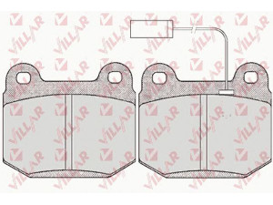 VILLAR 626.0434 stabdžių trinkelių rinkinys, diskinis stabdys 
 Techninės priežiūros dalys -> Papildomas remontas
60760088, 60760105