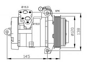 NRF 32698G kompresorius, oro kondicionierius 
 Oro kondicionavimas -> Kompresorius/dalys
68012250, 0012307111, A0012307111