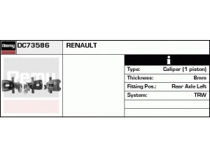 DELCO REMY DC73586 stabdžių apkaba 
 Dviratė transporto priemonės -> Stabdžių sistema -> Stabdžių apkaba / priedai
32057286, 8253030, 7 701 207 693