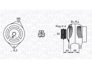 MAGNETI MARELLI 063532628010 kintamosios srovės generatorius 
 Elektros įranga -> Kint. sr. generatorius/dalys -> Kintamosios srovės generatorius
37300-02550, 37300-02551, 37300-02551