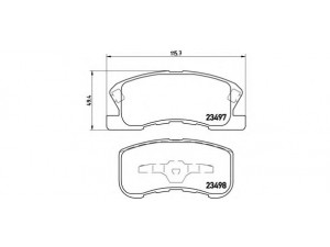 BREMBO P 16 008 stabdžių trinkelių rinkinys, diskinis stabdys 
 Techninės priežiūros dalys -> Papildomas remontas
0449197201, 0449197201000, 0449197205