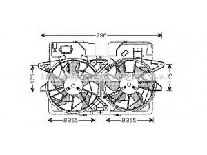 AVA QUALITY COOLING MZ7532 ventiliatorius, radiatoriaus 
 Aušinimo sistema -> Oro aušinimas
YF1015025H, YF1015025J, YF1015025K
