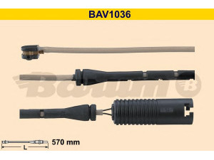 BARUM BAV1036 įspėjimo kontaktas, stabdžių trinkelių susidėvėjimas 
 Stabdžių sistema -> Susidėvėjimo indikatorius, stabdžių trinkelės
34 35 1 182 064