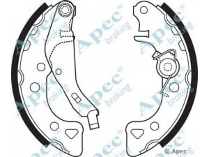 APEC braking SHU663 stabdžių trinkelė 
 Stabdžių sistema -> Būgninis stabdys -> Stabdžių įdėklas/ trinkelė
42410000000, 95619515, 95653213