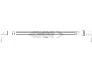 SPIDAN 338609 stabdžių žarnelė
9694034405, 9694034406