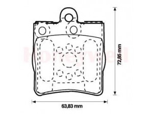BENDIX 573093B stabdžių trinkelių rinkinys, diskinis stabdys 
 Techninės priežiūros dalys -> Papildomas remontas
0034202720