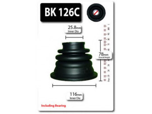 SHAFTEC BK126C gofruotoji membrana, kardaninis velenas 
 Ratų pavara -> Gofruotoji membrana