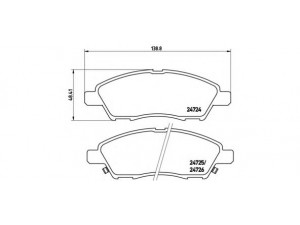 BREMBO P 56 070 stabdžių trinkelių rinkinys, diskinis stabdys 
 Techninės priežiūros dalys -> Papildomas remontas
410600T386, D10601HL0B, D1060ED500