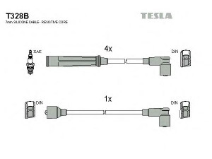 TESLA T328B uždegimo laido komplektas 
 Kibirkšties / kaitinamasis uždegimas -> Uždegimo laidai/jungtys
