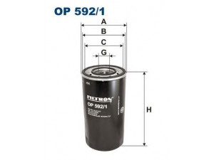 FILTRON OP592/1 alyvos filtras
4787733, L57572, PAS127, 1902102