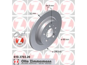 ZIMMERMANN 610.3703.20 stabdžių diskas 
 Dviratė transporto priemonės -> Stabdžių sistema -> Stabdžių diskai / priedai
9434 167, 9434 167 0, 9434 167 4