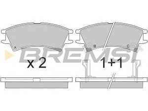 BREMSI BP2825 stabdžių trinkelių rinkinys, diskinis stabdys 
 Techninės priežiūros dalys -> Papildomas remontas
5810102A00, 5810105A10