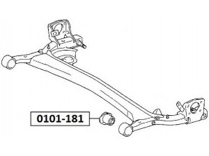 ASVA 0101-181 valdymo svirties/išilginių svirčių įvorė 
 Ašies montavimas/vairavimo mechanizmas/ratai -> Valdymo svirtis/pasukamosios svirties sujungimas -> Montavimas/sutvirtinimas
48725-52020