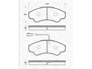 MAGNETI MARELLI 363702161240 stabdžių trinkelių rinkinys, diskinis stabdys 
 Techninės priežiūros dalys -> Papildomas remontas
77362216, 9949362, 9949517, 425244