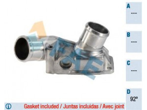 FAE 5352392 termostatas, aušinimo skystis 
 Aušinimo sistema -> Termostatas/tarpiklis -> Thermostat
6338004, 24414452